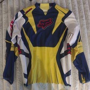 Fox RACING Yellow and Blue Fox Racing Jersey